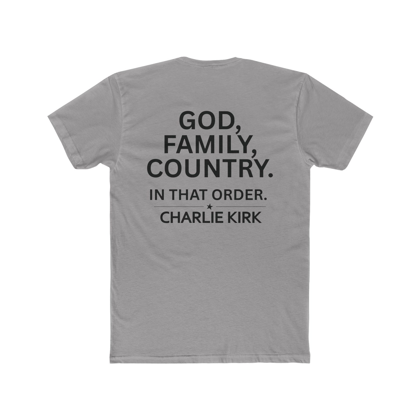 Cotton Tee - Charlie Kirk Values Shirt