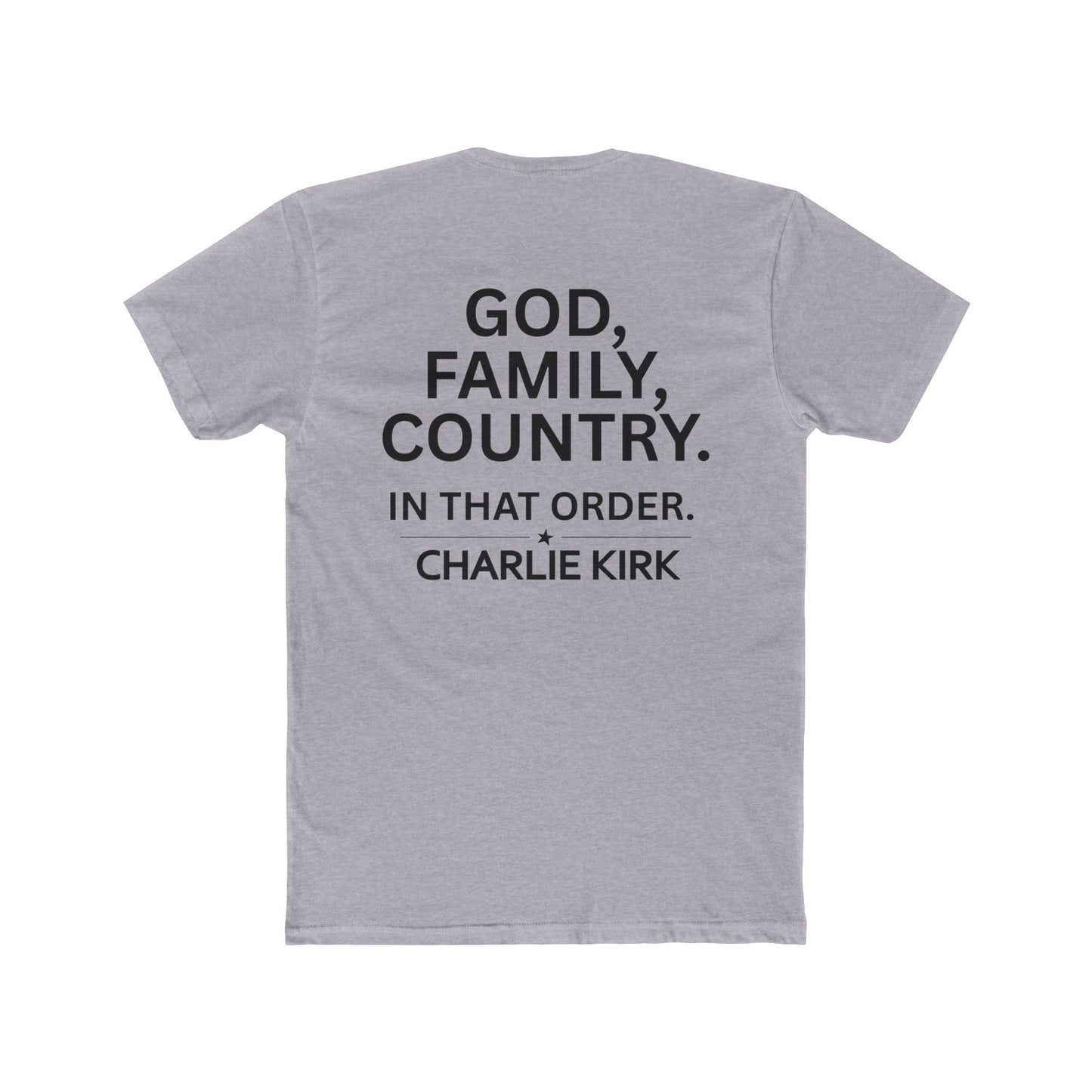 Cotton Tee - Charlie Kirk Values Shirt
