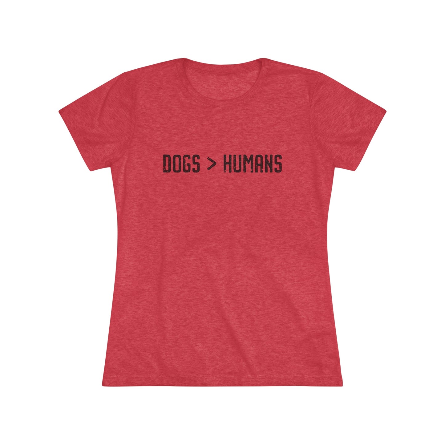 Dogs Humans Women's Fitted Tee