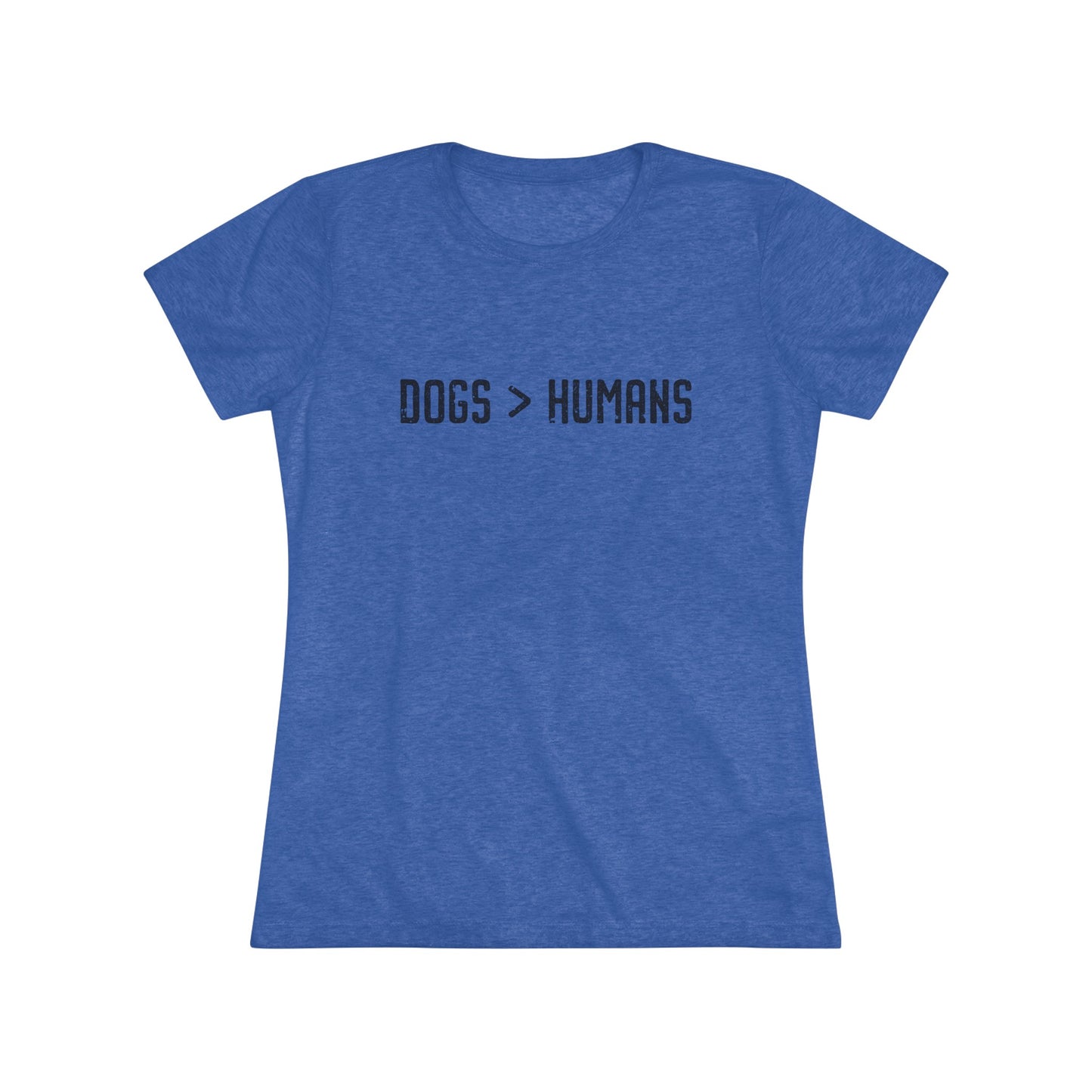 Dogs Humans Women's Fitted Tee