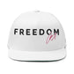 Embroidered Flat Bill Cap - Freedom Hat Design