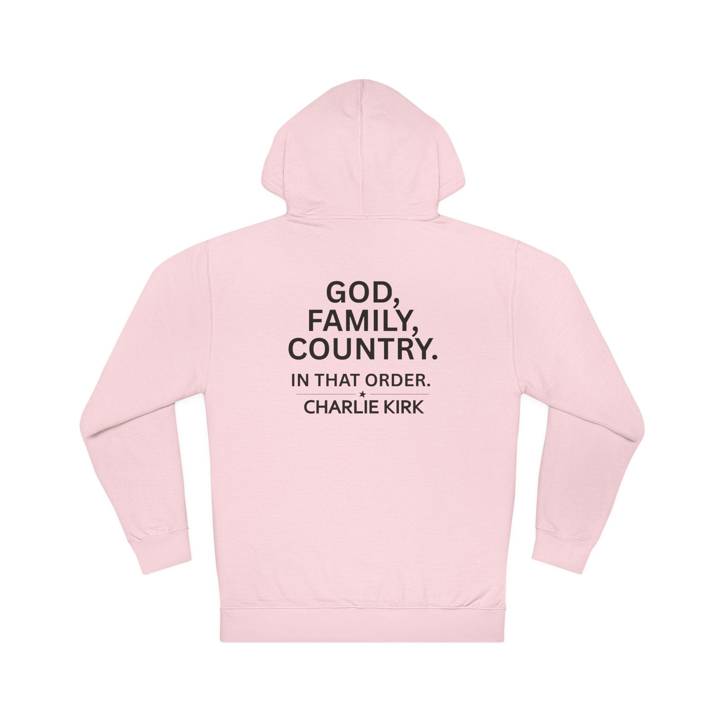 Charlie Kirk Unisex Hooded Sweatshirt - Let His Voice Be Heard