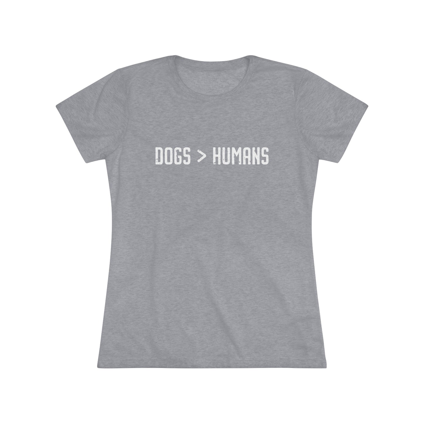 Dogs Humans Women's Fitted Tee