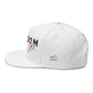 Embroidered Flat Bill Cap - Freedom Hat Design