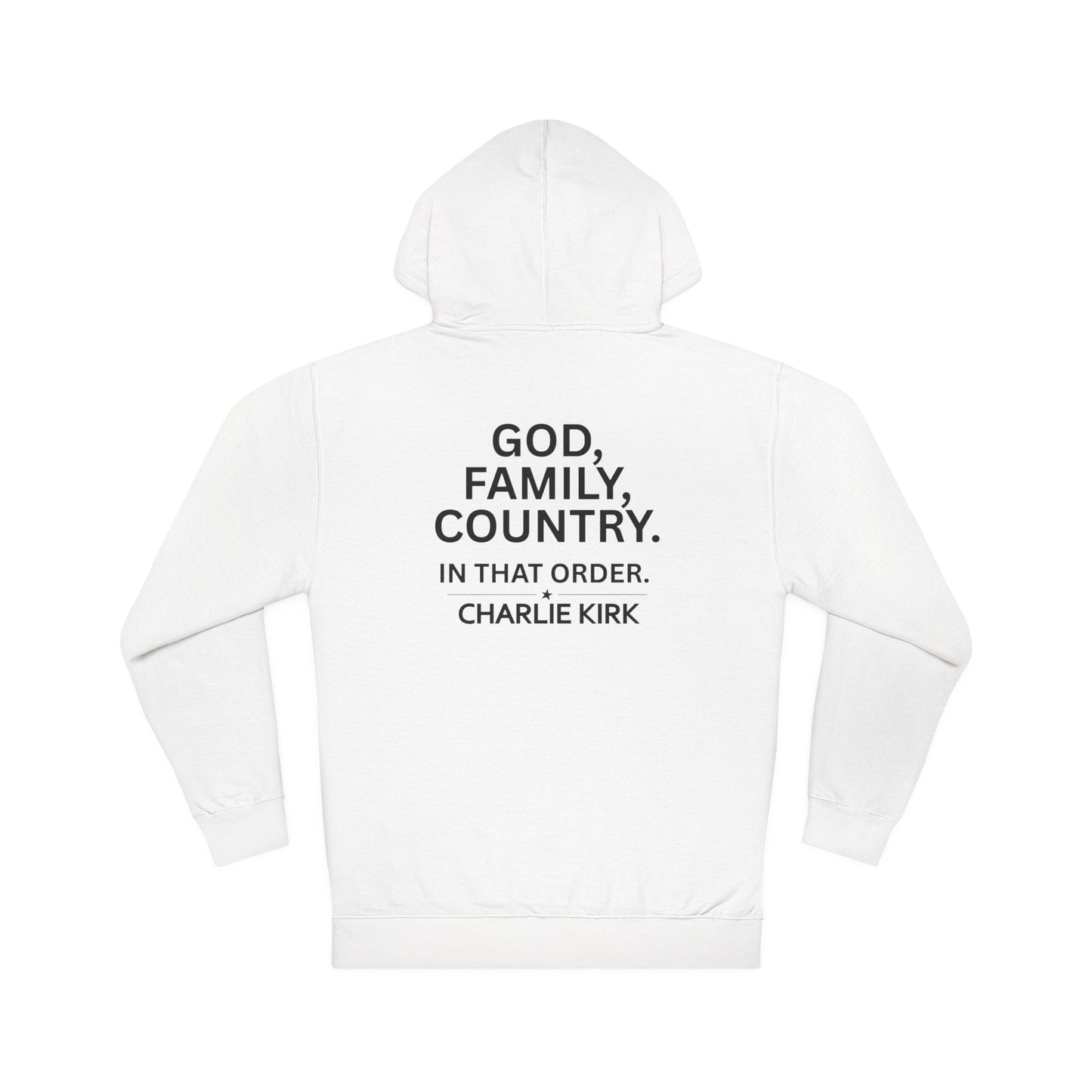 Charlie Kirk Unisex Hooded Sweatshirt - Let His Voice Be Heard