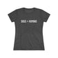 Dogs Humans Women's Fitted Tee