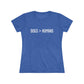 Dogs Humans Women's Fitted Tee