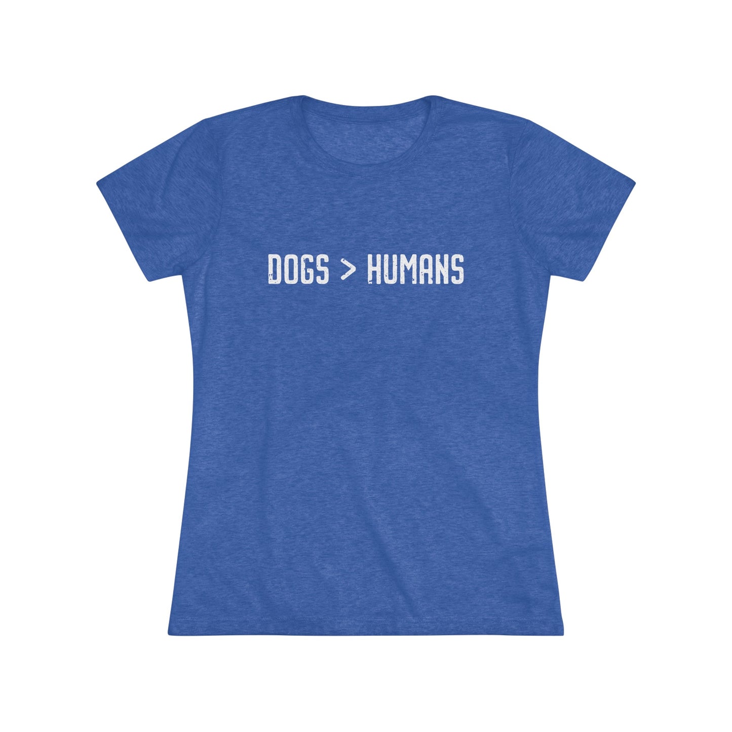 Dogs Humans Women's Fitted Tee