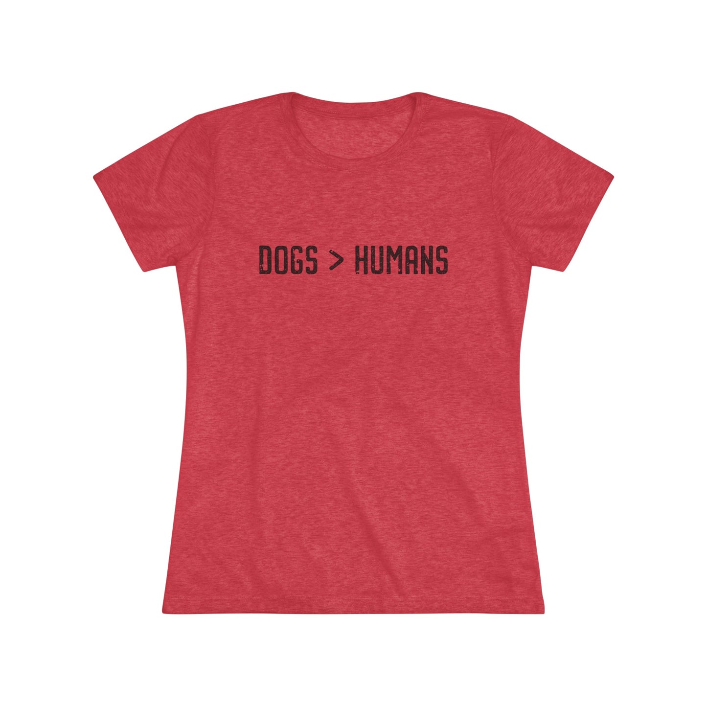 Dogs Humans Women's Fitted Tee