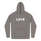Love Paw Print Hoodie for Pet Lovers, Cozy Unisex Sweatshirt, Animal Rescue Gift, Comfortable Hoodie for Daily Wear, Perfect for Dog Owners