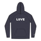 Love Paw Print Hoodie for Pet Lovers, Cozy Unisex Sweatshirt, Animal Rescue Gift, Comfortable Hoodie for Daily Wear, Perfect for Dog Owners