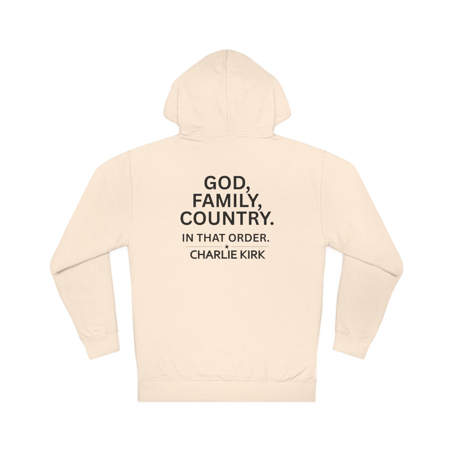Charlie Kirk Unisex Hooded Sweatshirt - Let His Voice Be Heard