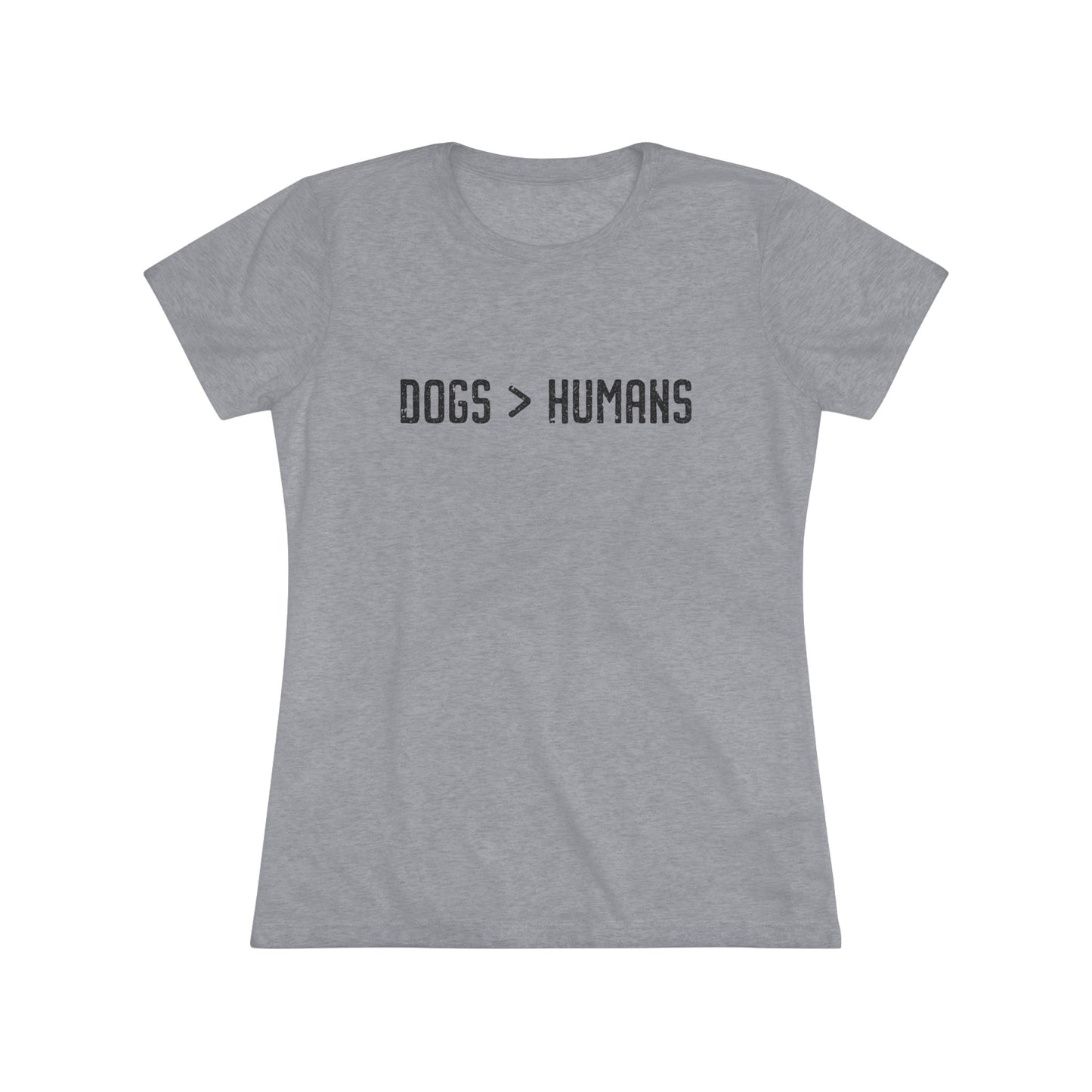 Dogs Humans Women's Fitted Tee